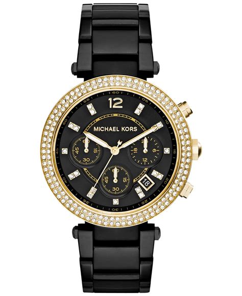 black friday michael kors ladies watch|Michael Kors black watches.